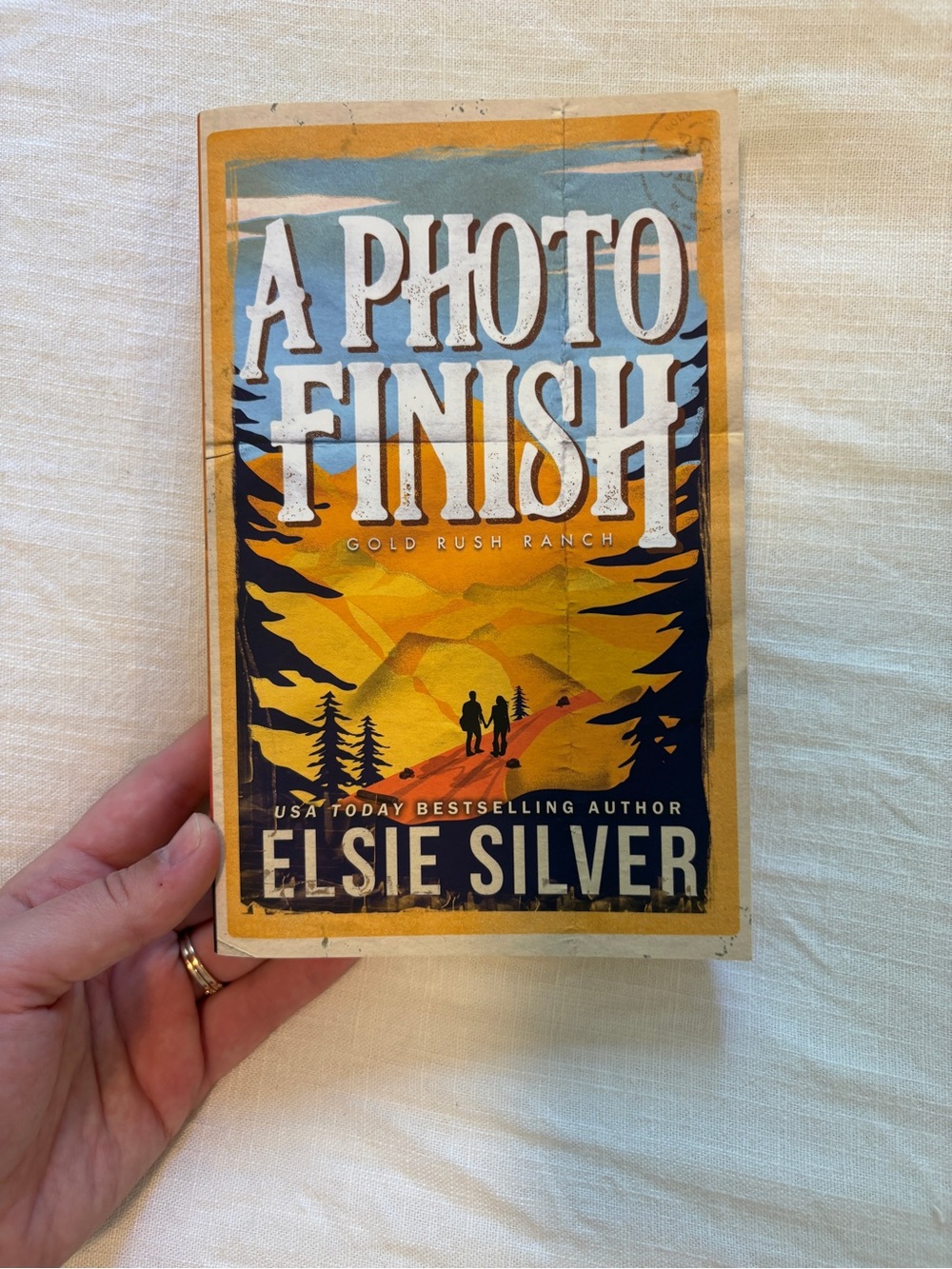 A Photo Finish by Elsie Silver- Yellow & Blue Paperback Novel